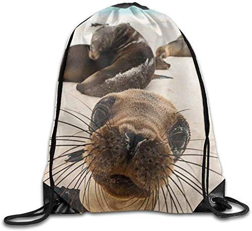 NA Unisex Drawstring Bags Kuso Panda Team Training Travel Backpack Sack Daypack