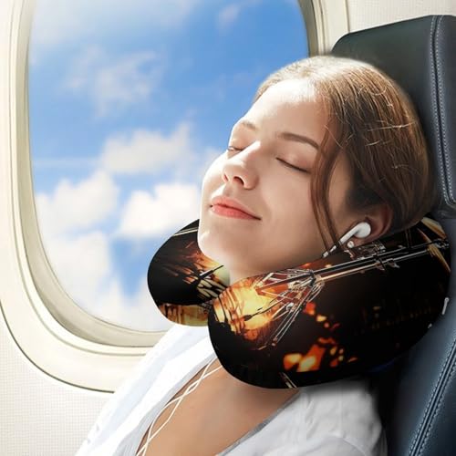 Almohada de viaje espuma viscoelástica tamaño único miniatura 3