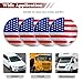Sandfren 4PCS American Flag Car Wheel Hub Center Cap Sticker, 56mm 2.2
