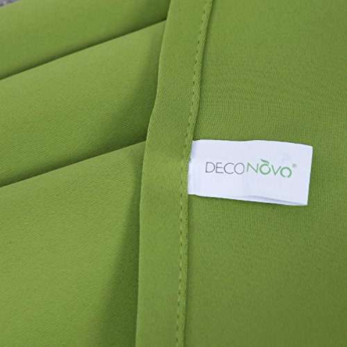 Image of Deconovo Darkening Thermal Insulated Blackout Grommet Window Curtain Panel for Living Room Green, 52x63 Inch