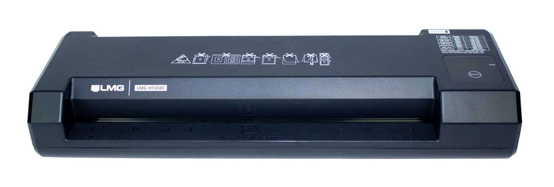 LMG Laminiergerät A3, LED Touch-Display, 40 Sekunden Aufwärmzeit, 4 Rollen, 400mm/min, Schwarz, Flüsterleise, 48x15x8 cm
