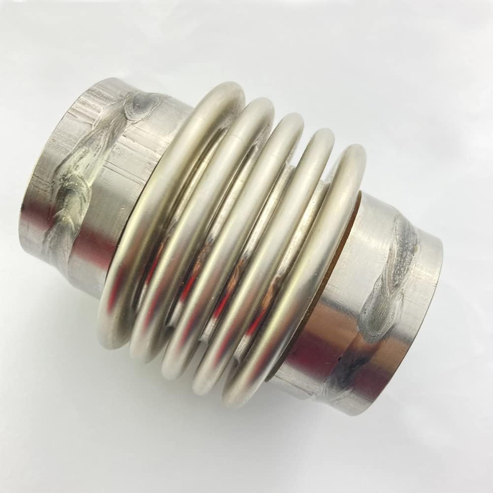2.5'' Car Exhaust Flex Bellow Accessories 2 1/2 Inch Racing Performance Parts Stainless Steel 304 T304 Joint Pipe(ID 2.5’’-3.5’’ Overall)