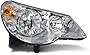 HEADLIGHTSDEPOT Halogen Headlight Compatible With Chrysler Sebring 2007-2010 4 Door Sedan Includes Right Passenger Side Headlamp
