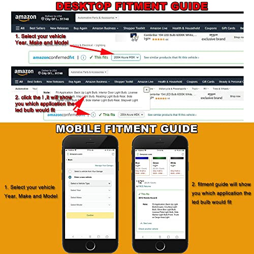 Dodofun 12V 41Mm 578 211-2 212-2 Festoon And T10 194 168 2825 W5W Led Bulbs Combo Kit Super Bright 6000K White For The U.s.a Car Truck Interiors Map Dome Trunk Cargo License Plate Light 12-Pack #TOP6