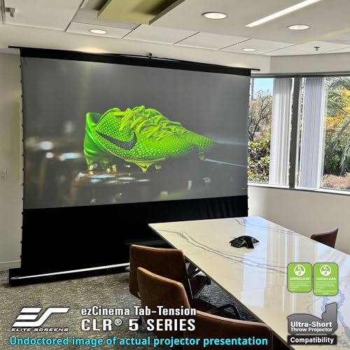 Image of Elite Screens 102 inch Portable Tab-Tension UST ALR Pull up Projector Screen