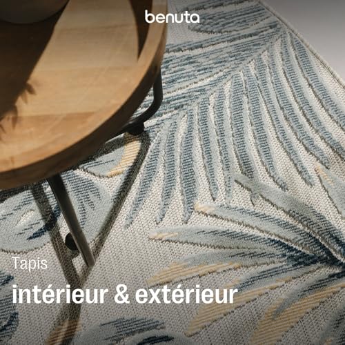Tapis extérieur Flora rond 200 cm multicolore benuta Basic pour terrasse et jardin