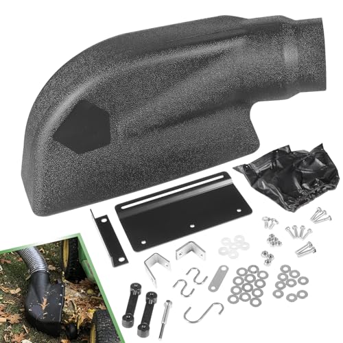 62468 Adapter Kit for Mow-N-Vac 43830, 6-1187, 45-0577, 45-0578, 45-0567 Leaf Vacuum Bagger Deck, Universal Deck Boot Chute