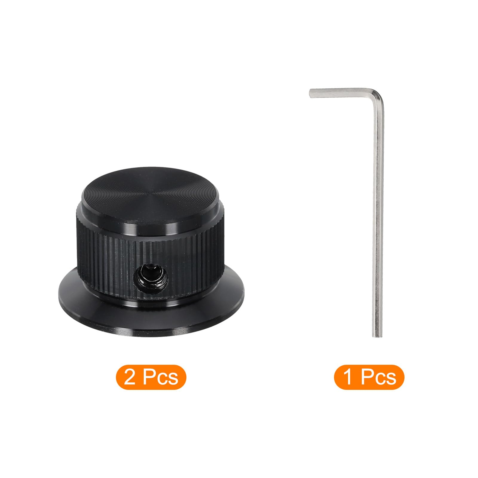 QUARKZMAN 2Pcs Boutons De Potentiomètre En Aluminium 6mm X