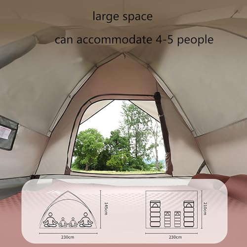 Carpa doble capa plegable automática para camping miniatura 3