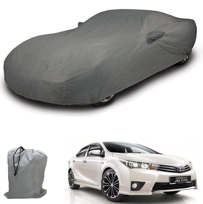 Image of ARCUATE Triple Layer Custom fit Car Body Cover for Toyota Corolla Altis New |Top Layer Dustrproof | Middle Layer Waterproof | Bottom Layer Scratch Protection | Outdoor Indoor Fabric