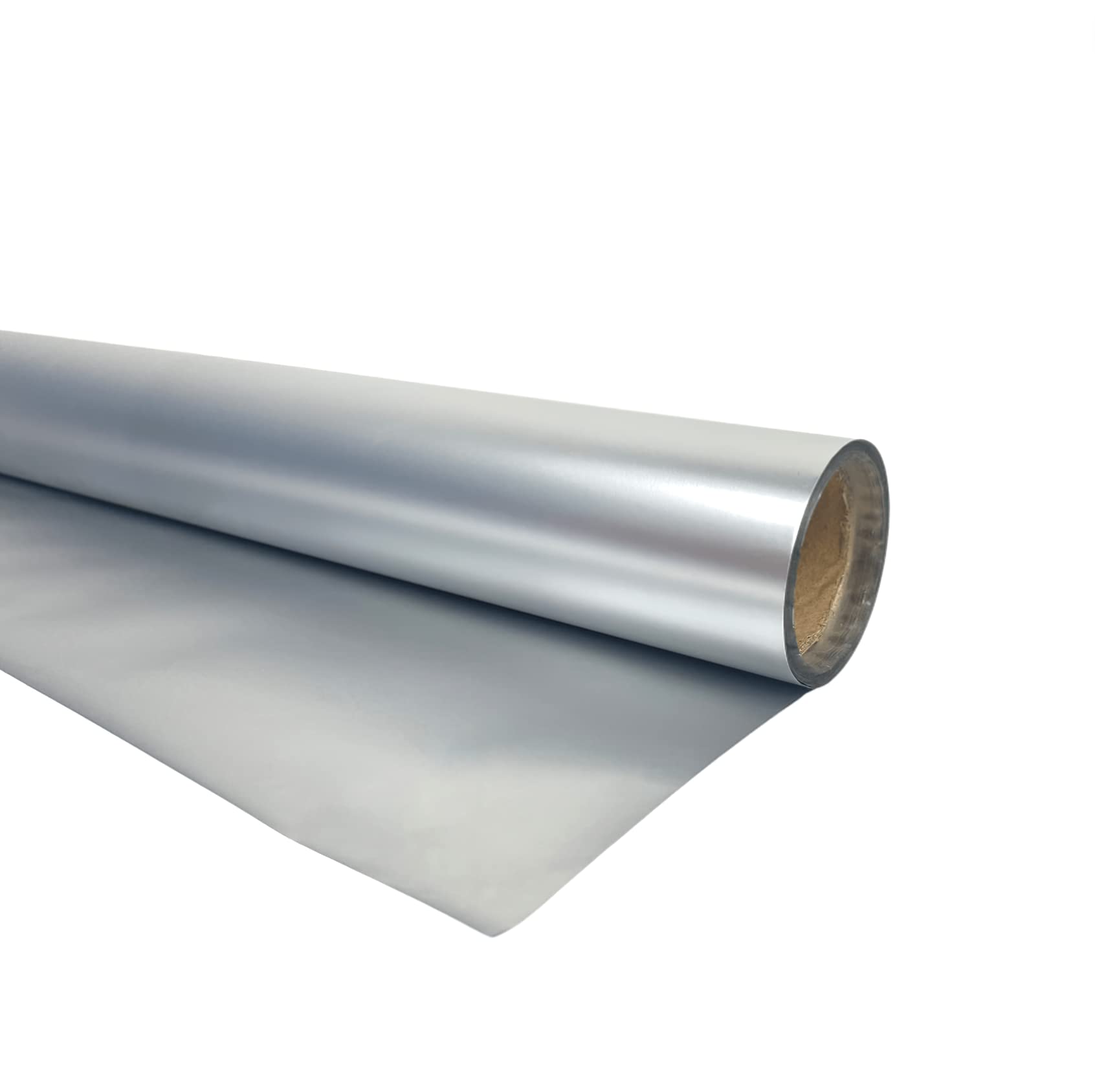 LWFyyds waterproof flower wrapping paper, bouquet gift wrapping paper roll, platinum paper - - Silver