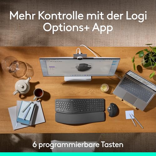 Logitech MX Ergo S Advanced kabellose Trackball-Maus (Graphit) – Ansicht 5