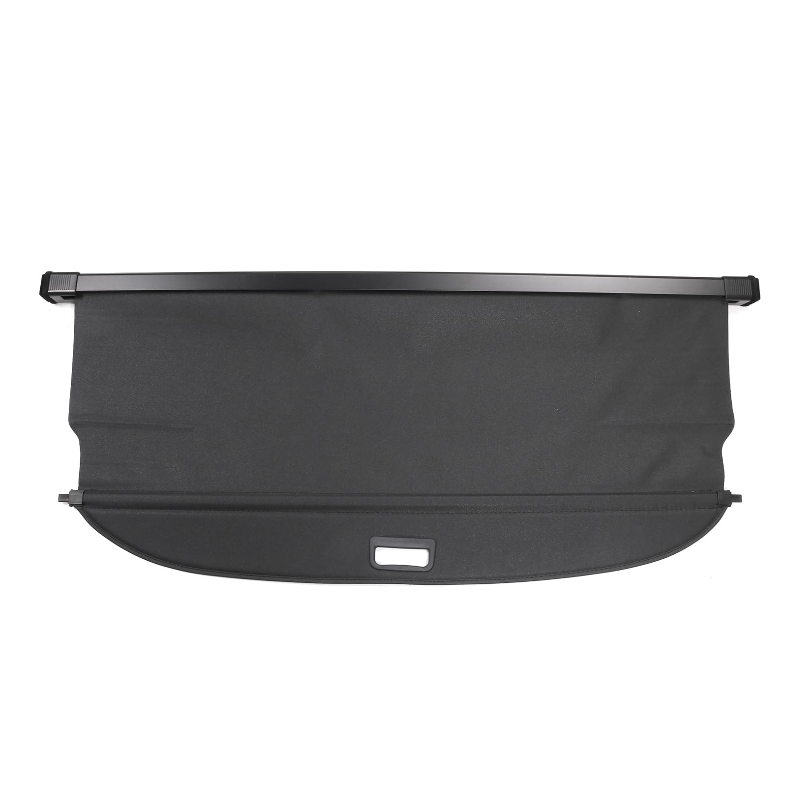 IKON MOTORSPORTS, Cargo Cover Compatible with 2022-2024 Hyundai Ioniq 5 All Models, OEM Style PVC & Aluminum Rod Black Security Rear Trunk Cover Security Retractable Shield 85940-GI000-NNB