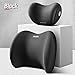 GDCARSL Car Headrest & Lumbar Support Cushion Kit, Ergonomic Car Seat Neck Pillow and Backseat Cushion for Driving Fatigue Relief, Driving Seat Memory Foam Neck Back Rest Pillows (Black)
