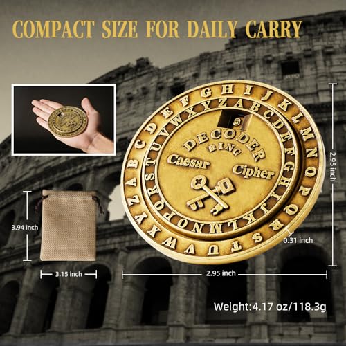 VIGIamy Fidget Toys Adults Brain Teaser Puzzles Fidget Spinners Metal Anxiety Stress Relief Toy Mind Puzzles Escape Room Game ADHD Autism Fidget Birthday Gift Gadget for Men Office Desk Toy (Brass) - Image 5