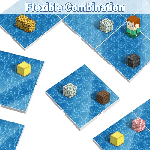 Image of Magnetic Blocks Baseplate for Minecraft Magnet Blocks, 4PCS, Ocean