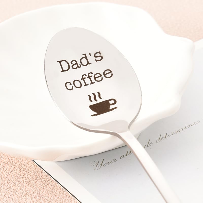 Cuillère à Thé Glacé Personnalisée "Je T'aime Papa" - Cadeau Fête Des Pères, Noël, Anniversaire