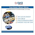 Recovery Tow Straps 3" x 8' |Tree Saver Winch Strap|Heavy Duty 35,000lbs Break Strength |Triple Reinforced Loop End | Use for Emergency 4x4 Towing or Recovery Tow Rope - Image 3