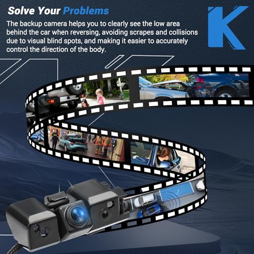 Image of Backup Camera 170 HD Night Vision Compatible with 2014 2015 Chevy Silverado Cheyenne GMC Sierra 1500 2500 HD 3500 HD; Replaces 23306741, 22803702