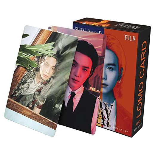 KPOPBP D-Day Solo Album Agust D Photocards Kpop Lomo Card Set Merchandise Gift for Fans Boys and Girls