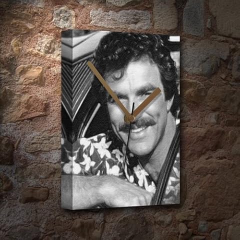 TOM SELLECK - Canvas Clock (A4 - Signed by the Artist) #js002 Cover