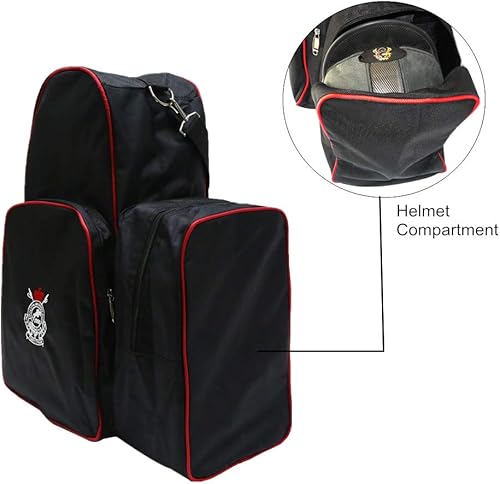 Miniatura 3 de UNISTRENGH Botas de equitación profesionales bolsa de transporte impermeable duradera bolsa ecuestre con compartimento para casco
