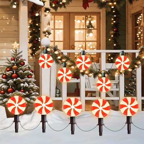 Ultimate Unicorn Christmas Lollipop Pathway Lights for Garden Christmas Decoration