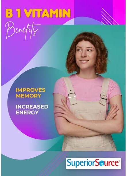 Miniatura 5 de Vitamina B1 (tiamina), 100 mg, tabletas sublinguales de disolución rápida debajo de la lengua, 100 unidades, aumento del metabolismo y producción de