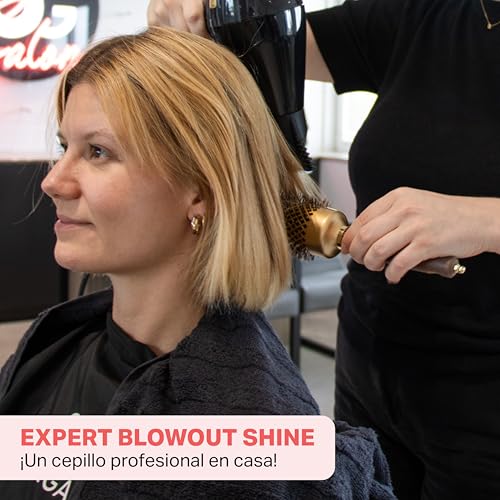 Cepillo redondo de cerámica Olivia Garden Expert Blowout Shine para secado 6