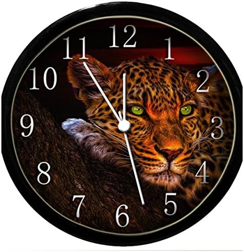Glow in the Dark Wall Clock - Beautiful Leopard