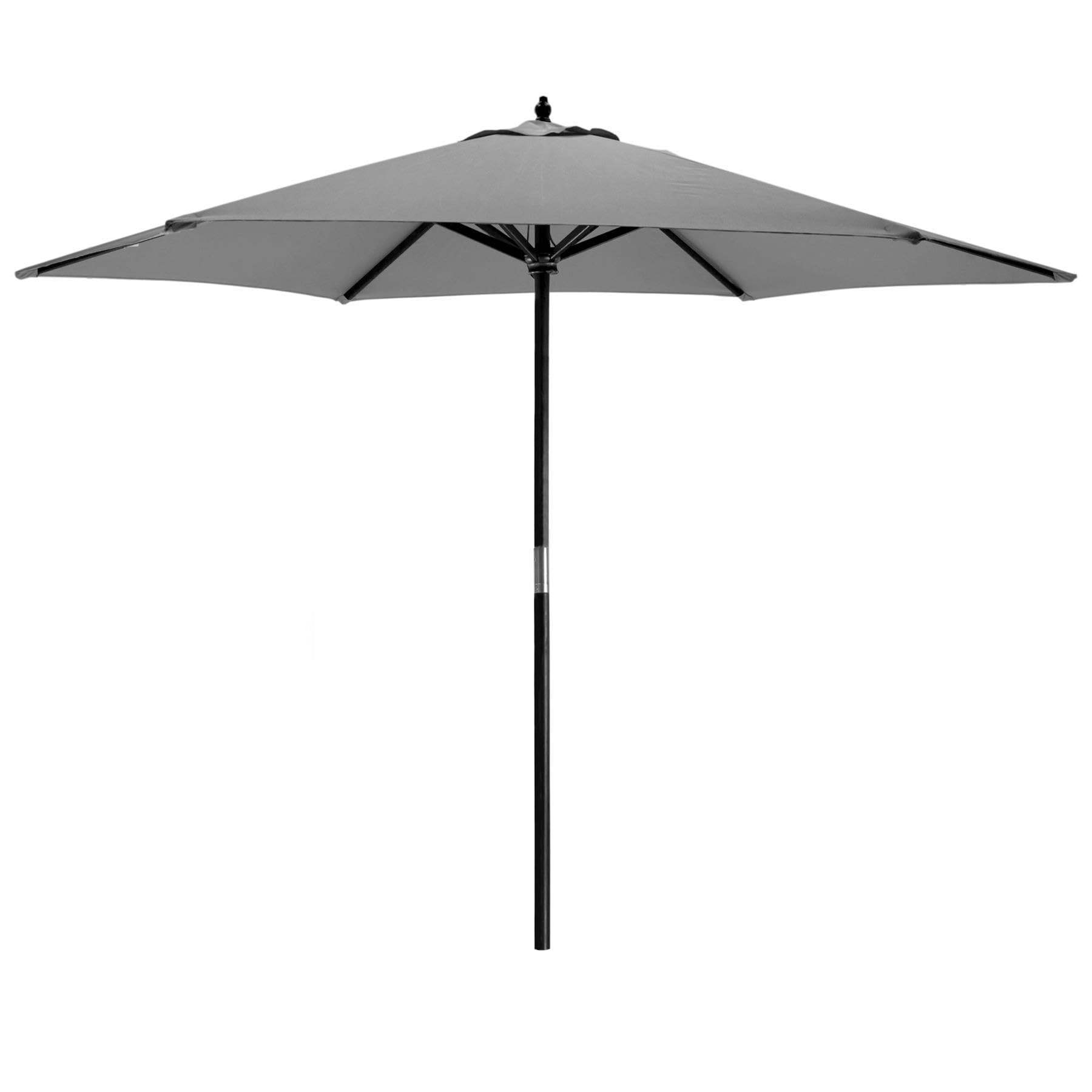 Harbour Housewares Garden Parasol 2.7m Grey Wood Frame