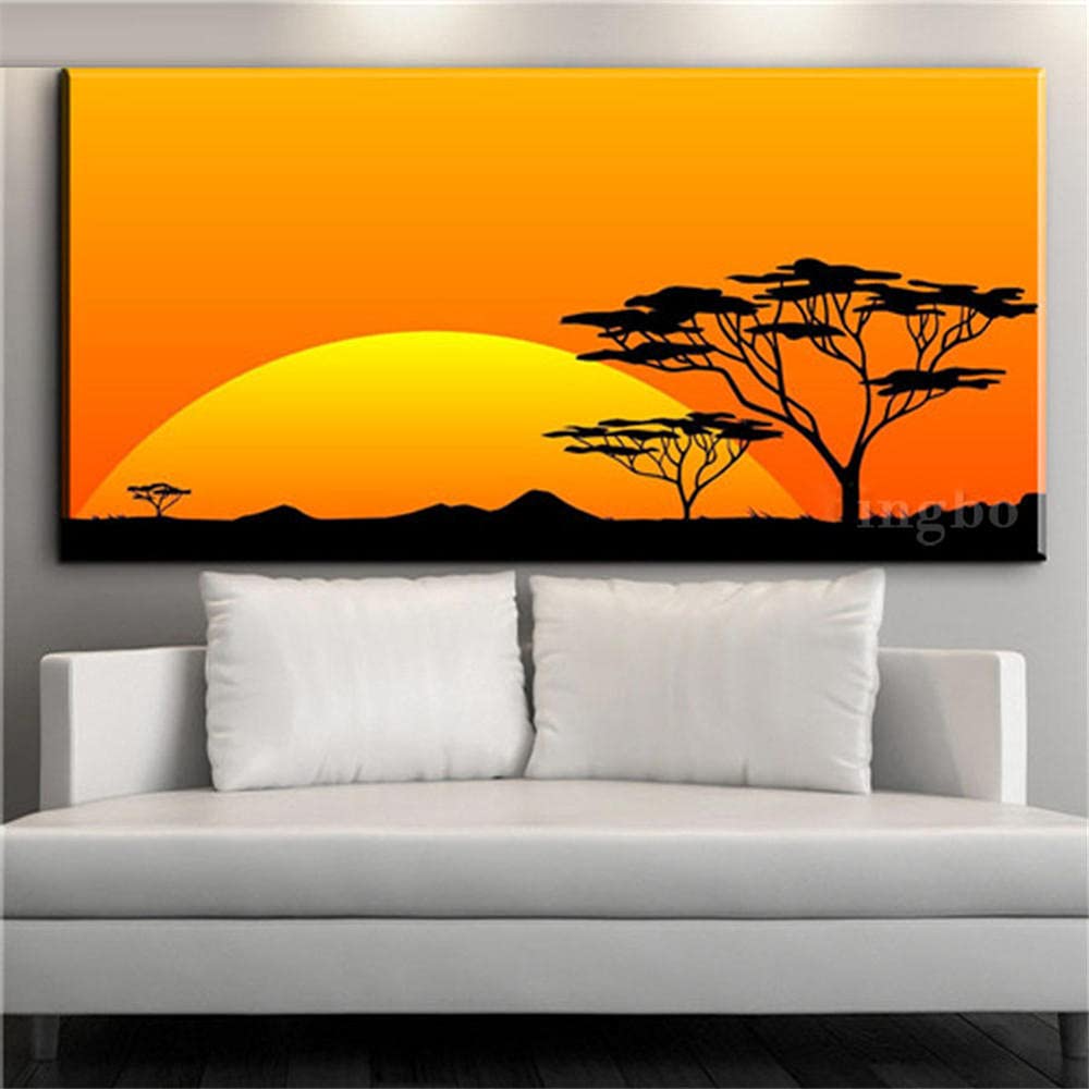 Peinture diamant couché de soleil 30x90cm pour décorer votre salon