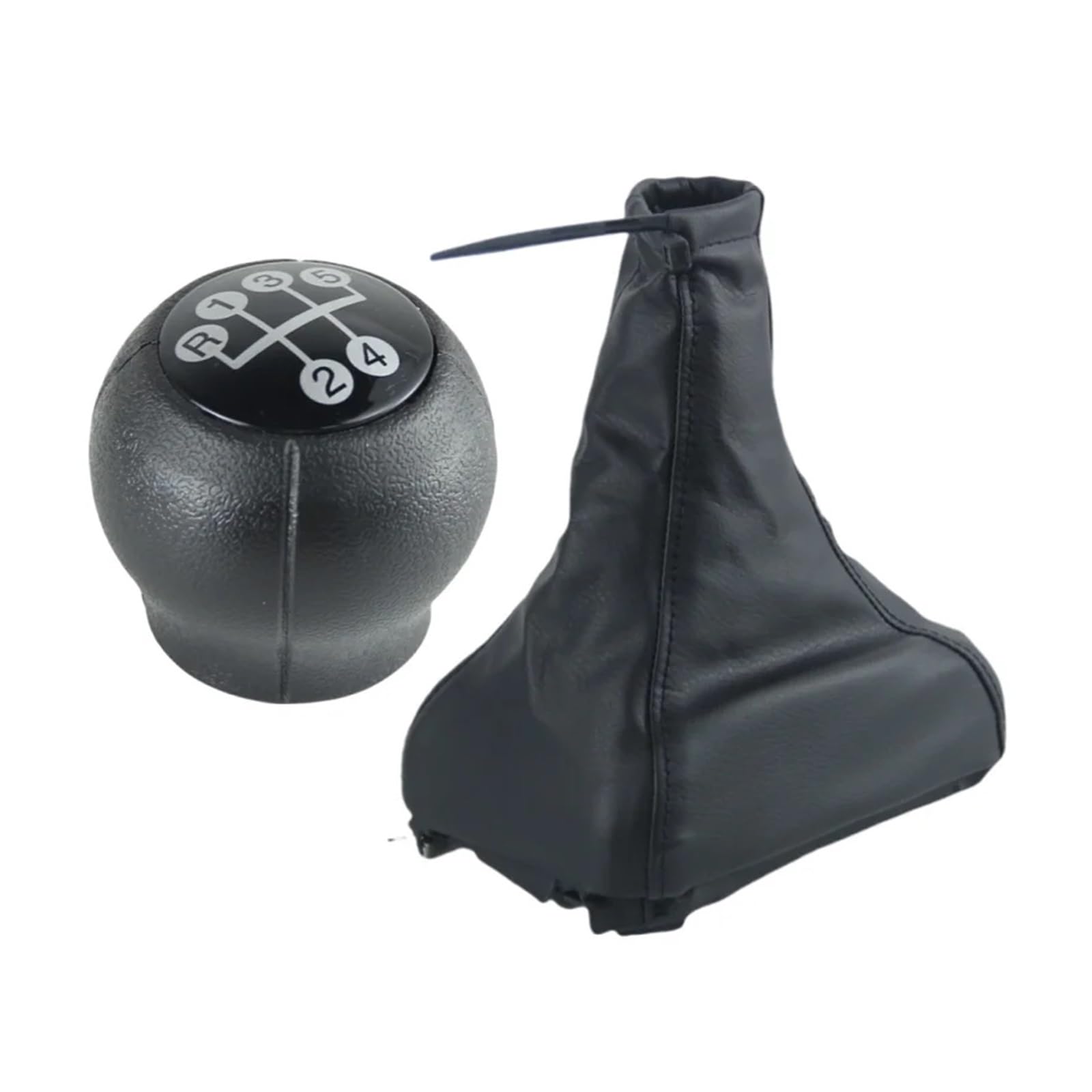 Valtorencia Gear Shift Knob Cover,Fit for Opel, Astra F 1991-1998 Gear Shift Collar Handbrake Grips Gaiter Boot Case Eplacement Shift knob Handle(2Pcs A)