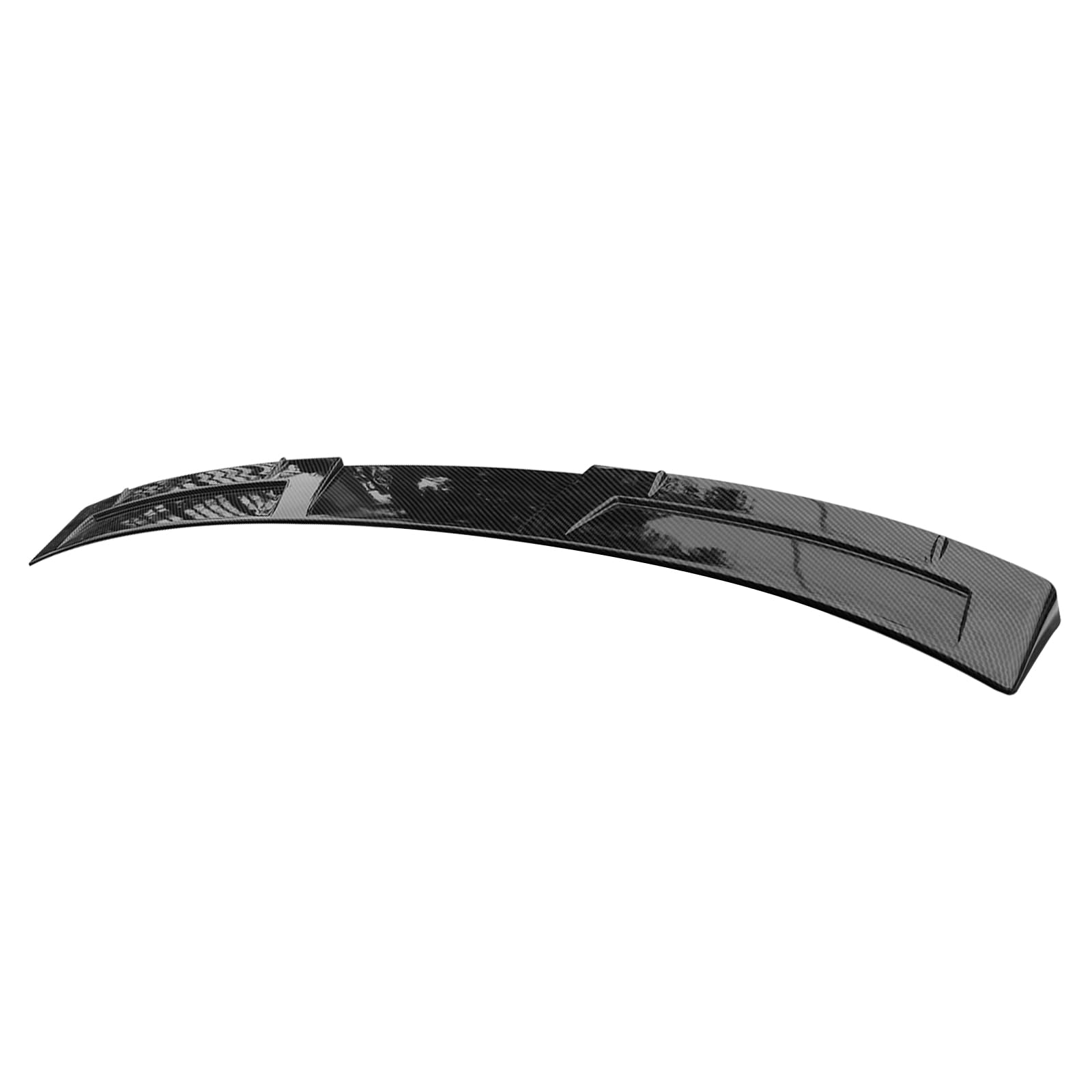 IKON MOTORSPORTS, Rear Window Roof Spoiler Compatible with 2019-2025 Nissan Altima, IKON Style Carbon Fiber Print ABS Plastic Acrylonitrile Butadiene