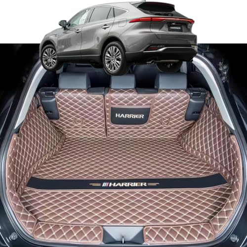ハリアー 80系 アクセサリー 2021 (令和3)~2023 (令和5)年 S&G&Zに適用 汚れ防止 車種専用設計ラゲッジマット トランクマット カスタム 車のトランクマット 3Dフルカバーカーゴマット XPE レザーラゲージトレイ 防水 滑り防止 耐
