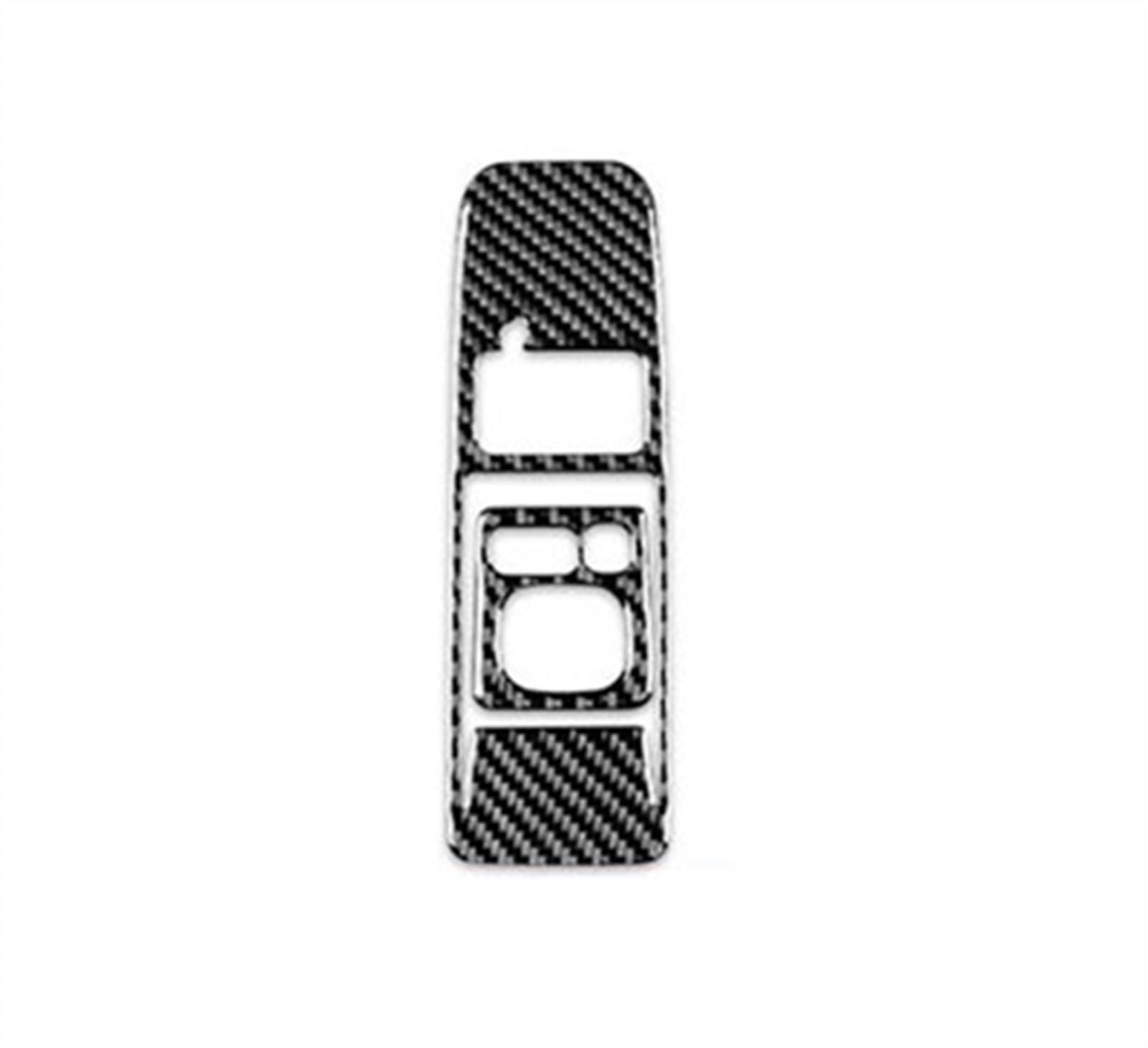 Piwine Black Real Carbon Fiber Car Dim Light Control Cover Trim Switch Adjust Stickers For Subaru For Impreza 2009-2011