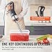 VEVOR Commercial Immersion Blender, 500W Heavy Duty Hand Mixer, 16 inch Stepless Variable Speed Mixer with Stainless Steel Blade, Multi-Purpose Portable Mixer for Soup, Sauces, Mashed Potatoes, Cream