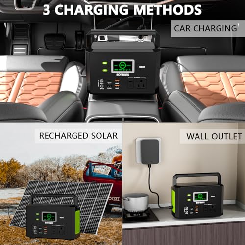 Portable Power Station 200W (400W Peak),118Wh solar power station with 110V/200W AC Outlet,32000mAh Backup Lithium Battery Generator for Home Backup Outdoor Emergency RV - Image 6