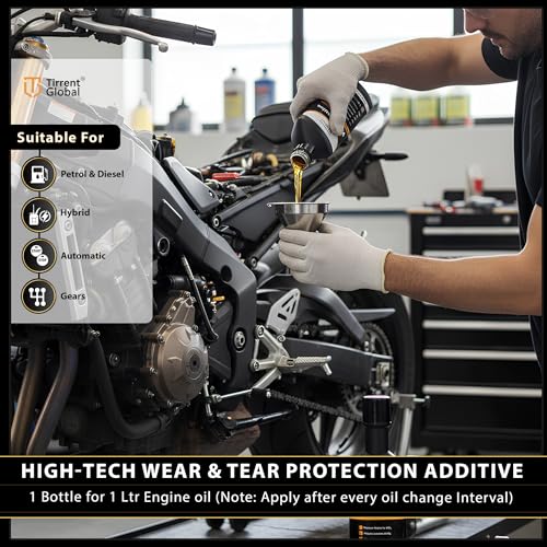 Image of Tirrent Booster Engine Metal Treatment (50ml) Engine Oil Additive, High-Tech Wear Protection for Bikes and Scooters