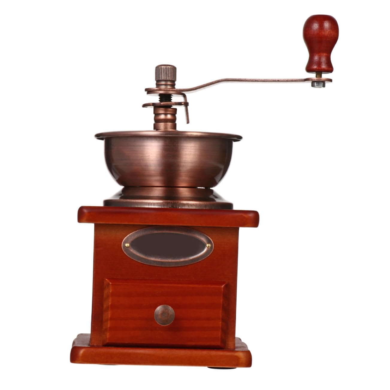 Molinillo de Café como Cono de Cerámica Obsequio de Navidad Manual y Cuerpo de Madera, Máquina Portátil para Moler Granos Adecuado