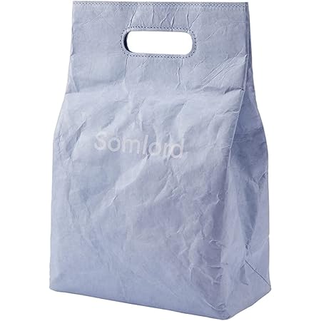 Amazon サムロード ランチバッグ 保冷 おしゃれ 上質 ランチボックスには見えないオシャレな弁当袋 お弁当 保冷バッグ 保温 超軽量 タイベック 製 男女兼用 個性的 保冷袋 エコ フードバッグ デザインが一味違う Tyvek 製 スカイブルー Sky Blue ランチバッグ