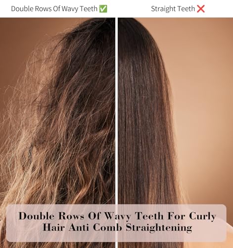 Pack de 2 peines para cabello rizado con mango ergonómico miniatura 5