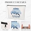 SEAOYOZO Alaska Gift Makeup Bags for Women Travel Trip Bag for Alaska Cruise Lovers Portable Beach Accessories with Zipper Pouch Cosmetic Bags for Girls #1