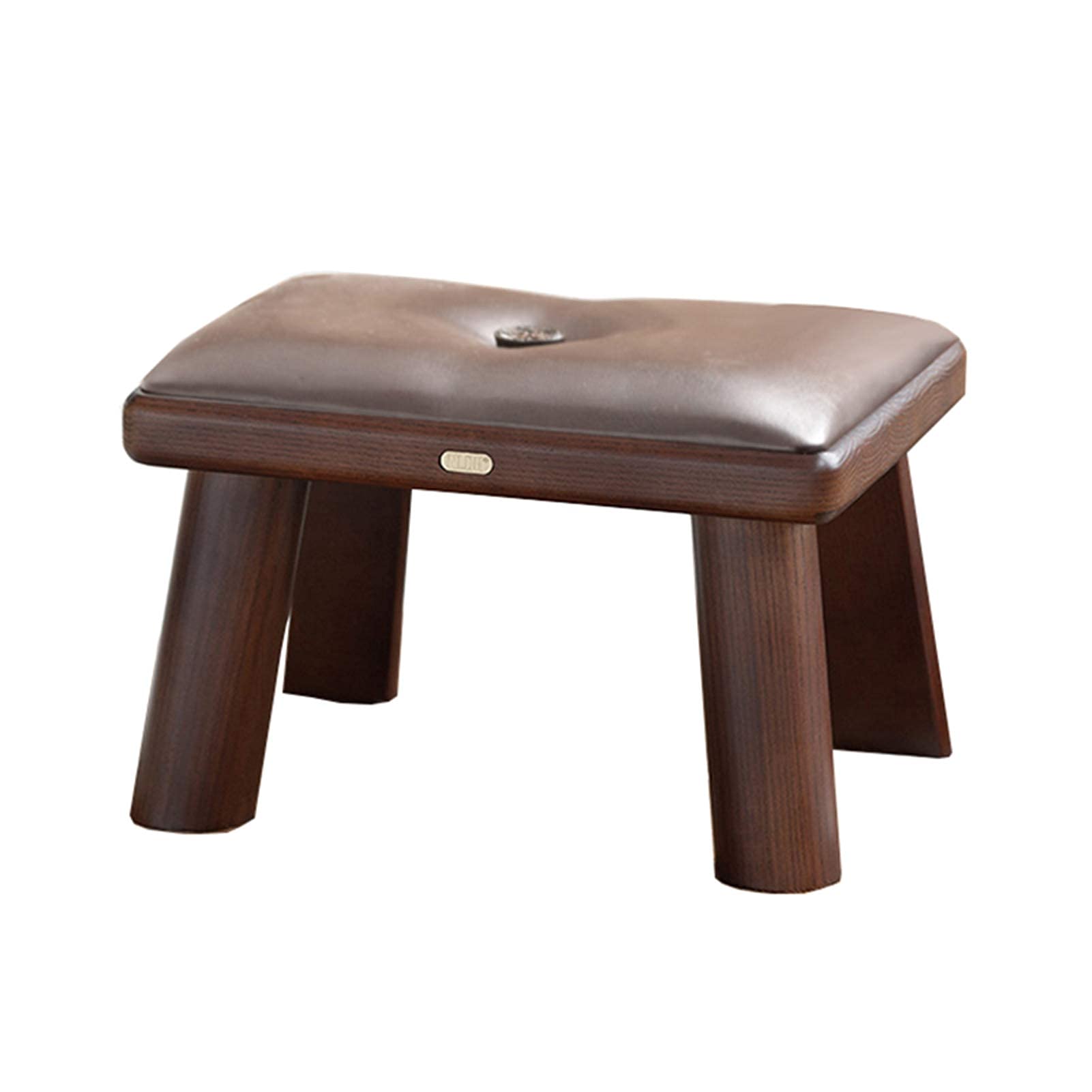 Petit repose-pieds ottoman en mousse rembourrée et meuble décoratif chic