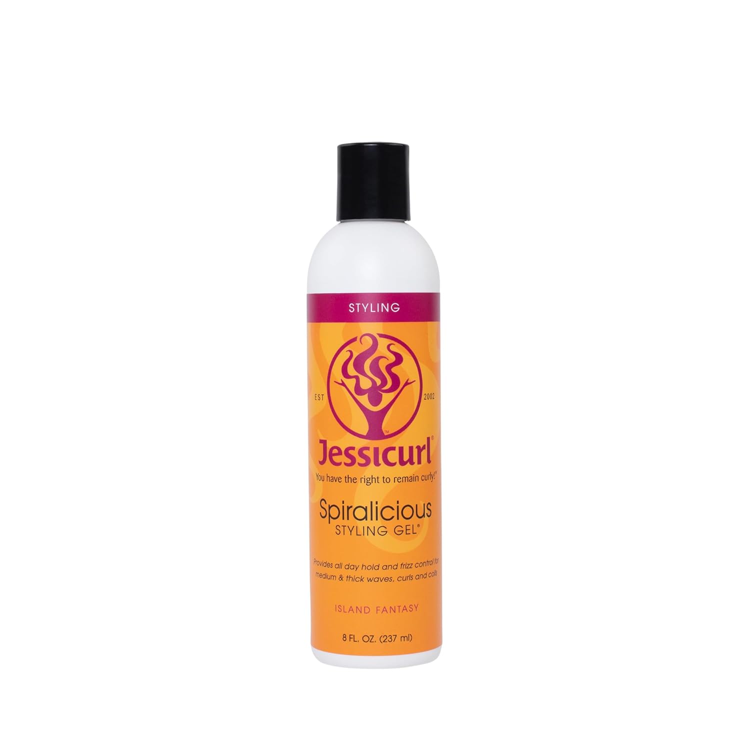 Jessicurl Spiralicious Gel, Island Fantasy, 8 Fl oz – Curl Defining, Frizz Control for All Hair Types Jessicurl Spiralicious Gel, Island Fantasy, 8 Fl oz – Curl Defining, Frizz Control for All Hair Types