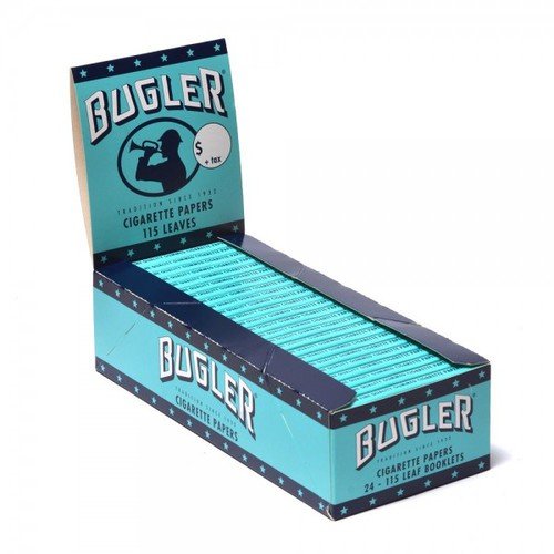 5 Booklets Bugler Rolling Papers Single Wide with Free BB Sticker