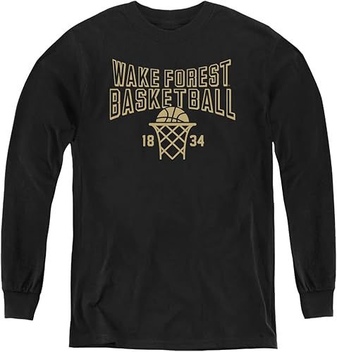 Wake Forest Demon Deacons - Camiseta oficial de manga larga para jóvenes del año de baloncesto