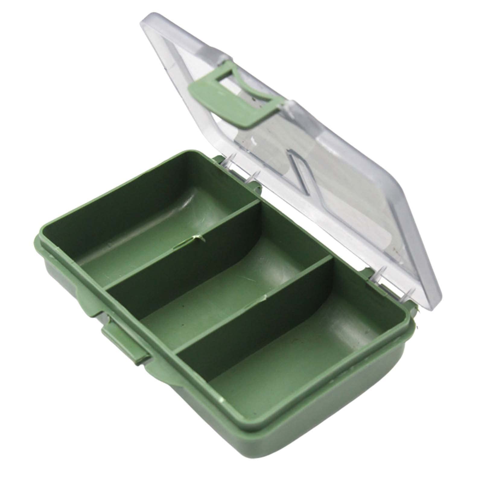 Fukamou 3 Grids Fishing Lure Storage Case | Fishing Tackle Storage Tray - Portable Tackle Boxes For Fishing, Small Storage Container For Bait, Trout, Jewelry, Bead