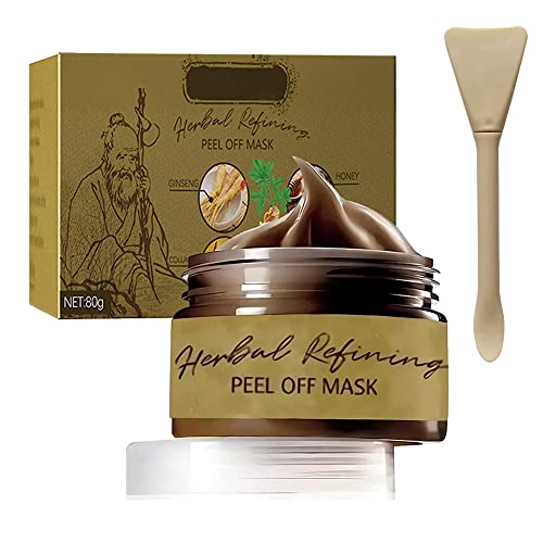 Pro-Herbal Refining Peel-Off Facial Mask, Herbal Refining Peel-Off Mask, Blackhead Removal Peel Off Mask, Cleansing Blackhead Remover Masks, Peel Off Face Mask Skin Care (1PC)
