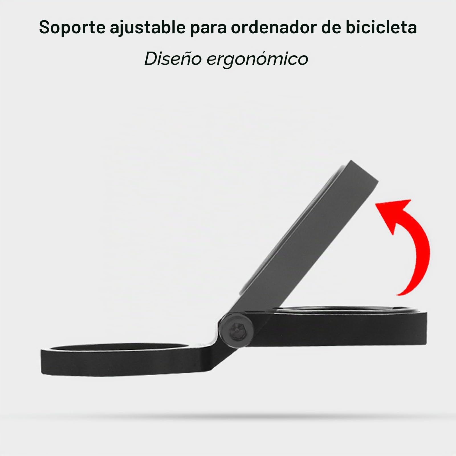 Soporte de Bicicleta para Garmin Edge, Wahoo Elemnt, Bryton, Cateye, Aleación de Aluminio, Soporte de Manillar Ajustable (Negro)